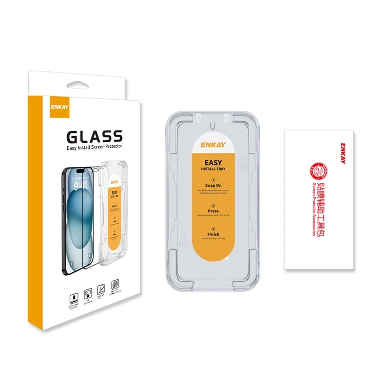 ENKAY HAT PRINCE für Samsung Galaxy S23 / S22 5G Bildschirmschutz HD Fingerabdruckentriegelung Hochleistungs-Aluminium-Silizium-Glasfolie