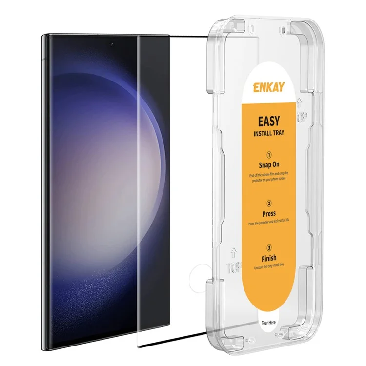 ENKAY HAT PRINCE For Samsung Galaxy S22 Ultra 5G Clear Tempered Glass Film Full Covering Screen Protector