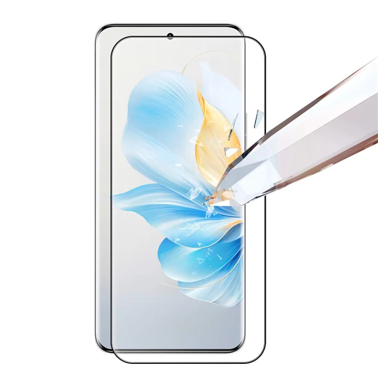 RURIHAI Para Honor 100 5G Película 3D Curva Protector de Pantalla 0.3mm (compatible con desbloqueo de huella digital) 
