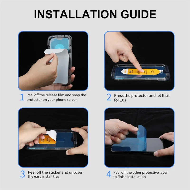 ENKAY HAT PRINCE For Oppo Reno10 5G (Global) / Reno11 5G (Global) / Reno11 Pro 5G (Global) Screen Protector Side Glue Film Support Fingerprint Unlock