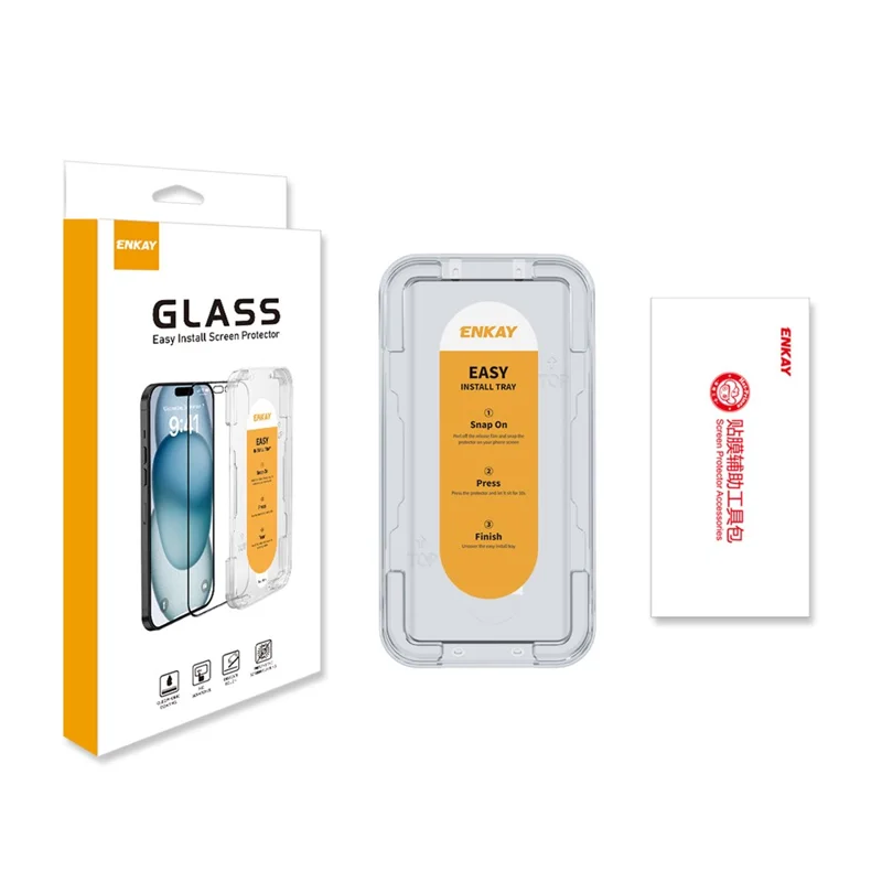 ENKAY HAT PRINCE For Xiaomi Civi 2 5G Screen Protector High Aluminum-Silicon Glass Film Support Fingerprint Unlock