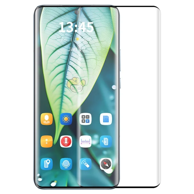ENKAY HAT PRINCE Para vivo S15 Pro 5G Protector de pantalla Pegamento lateral Alto vidrio de aluminio-silicio Película con herramienta de instalación fácil