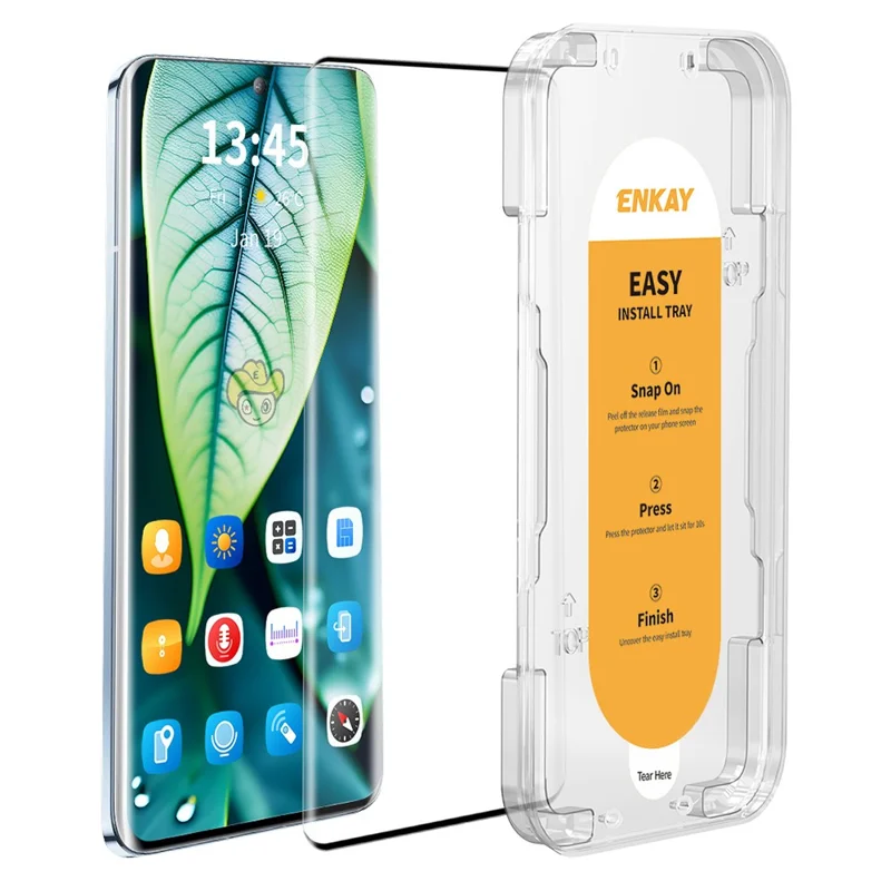 ENKAY HAT PRINCE Per vivo Y78+ 5G / V27 5G Protezione schermo in vetro temperato per schermo intero con strumento di installazione semplice