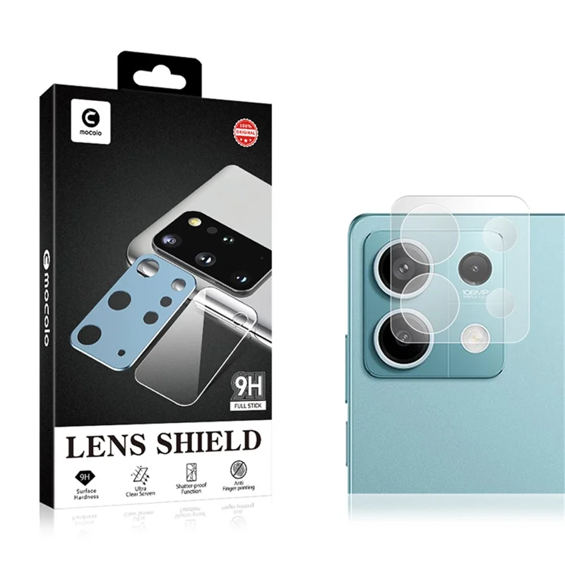 MOCOLO Para Xiaomi Redmi Note 13 5G Protetor de Lente de Câmera de Vidro Temperado - Transparente
