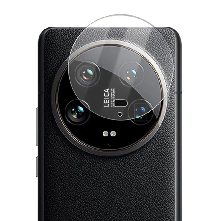 AMORUS For Xiaomi 14 Ultra Camera Lens Protector Tempered Glass Silk Printing Lens Film - Transparent