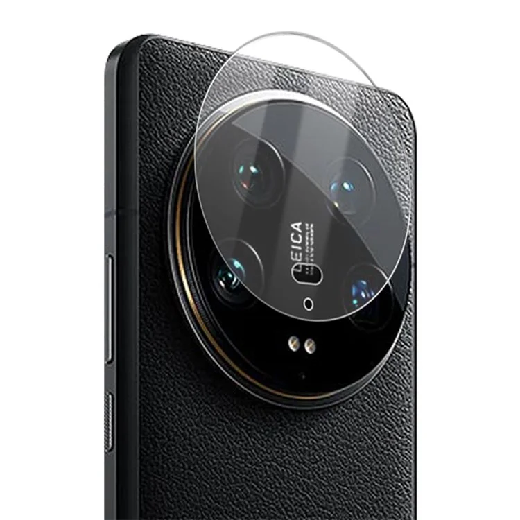 AMORUS For Xiaomi 14 Ultra Camera Lens Protector Tempered Glass Silk Printing Lens Film - Transparent