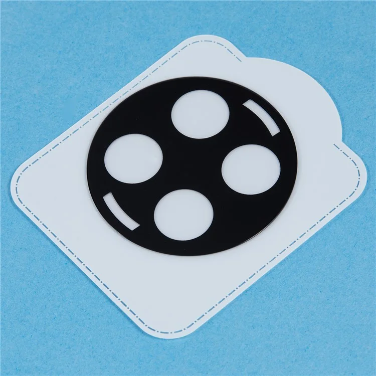 For OnePlus Ace 3 5G / 12R 5G Tempered Glass Lens Film Silk Printing Black Phone Lens Protector