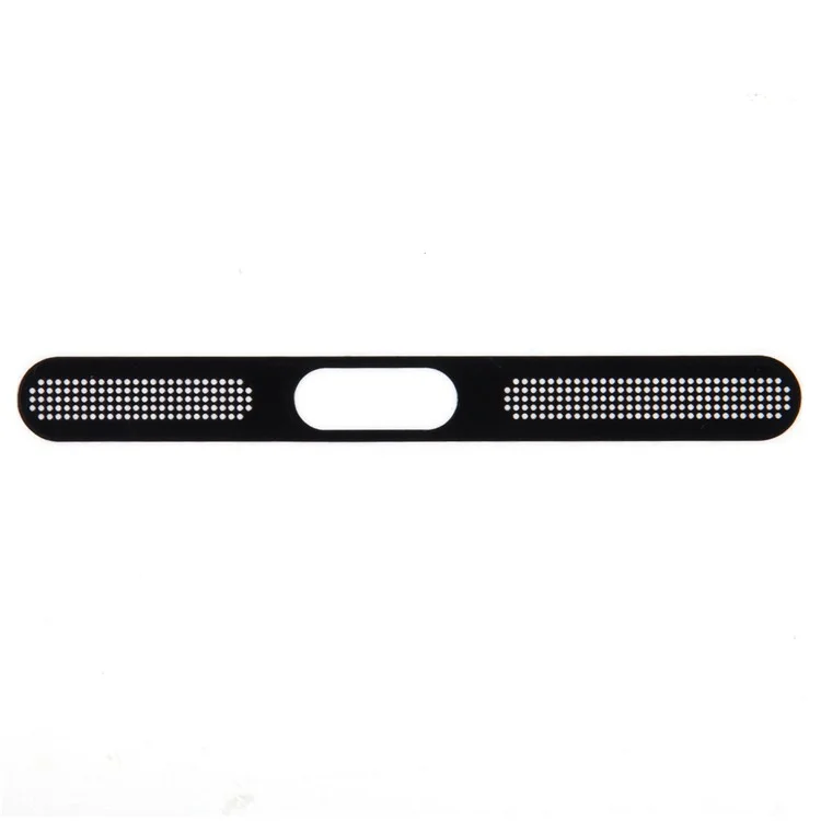 Para iPhone 15 Rejilla del Altavoz Inferior Pegatina Antideslizante de Aluminio contra el Polvo - Negro