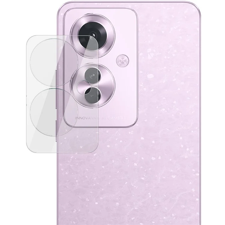 IMAK Pour Oppo Reno11 F 5G / F25 Pro 5G Protecteur d'objectif de caméra Verre trempé Film d'objectif + Capuchon d'objectif