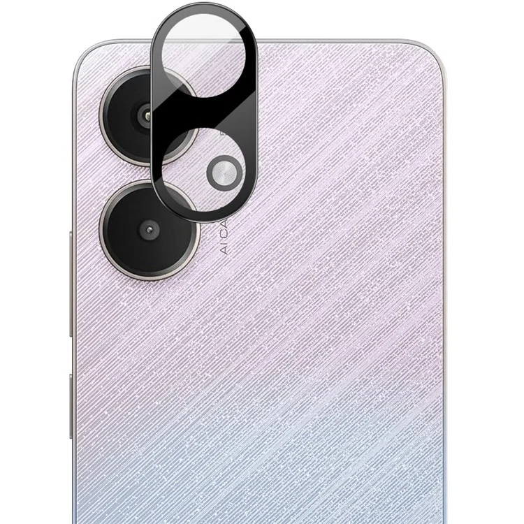 IMAK Para Xiaomi Redmi 13C 5G / Redmi 13R 5G / Poco M6 5G Película Protectora de Vidrio Templado para Lente de Cámara + Tapa de Lente (Versión Negra)