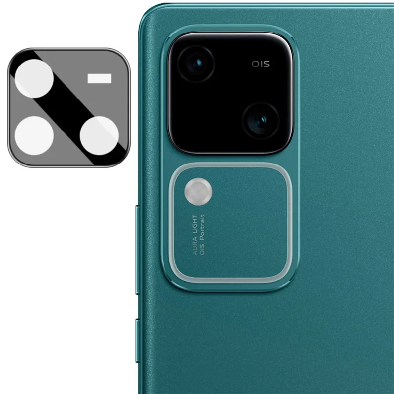 IMAK For vivo V30 5G / V30 Pro 5G Camera Lens Protector HD Clear Tempered Glass Lens Film (Black Version)