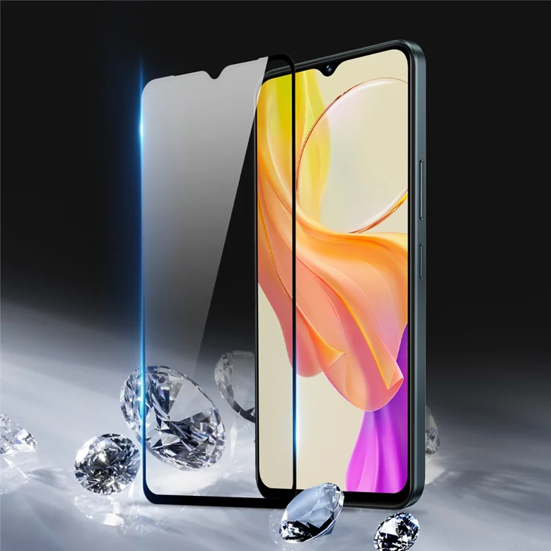 DUX DUCIS For vivo Y03 Full Screen Protector 2.5D Flat Screen Medium Alumina Glass HD Clear Film