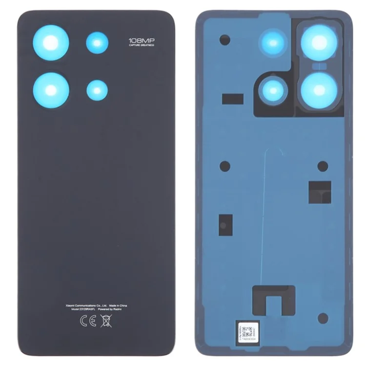 For Xiaomi Redmi Note 13 4G OEM Battery Door Cover Replacement Part - Black