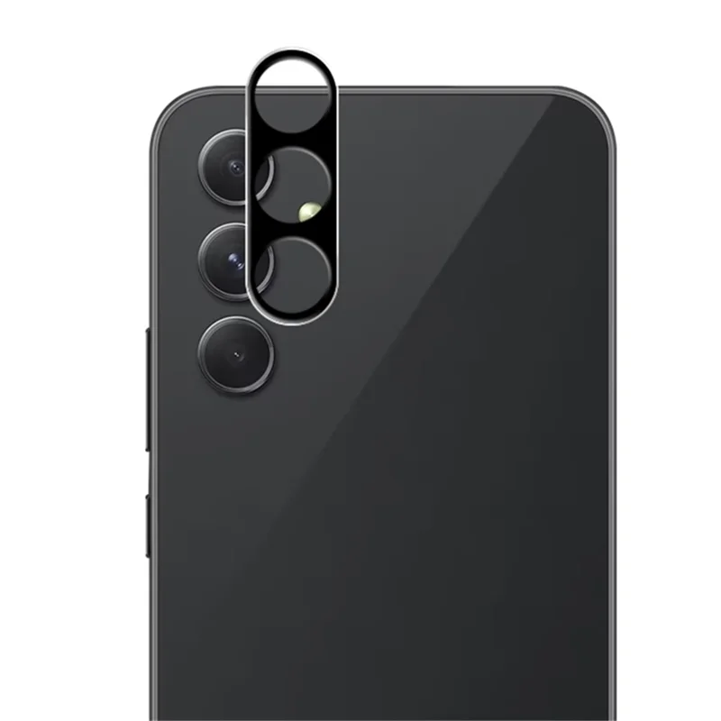 MOCOLO pour Samsung Galaxy A35 5G Protecteur d'objectif de caméra, Film en verre trempé HD transparent, Noir