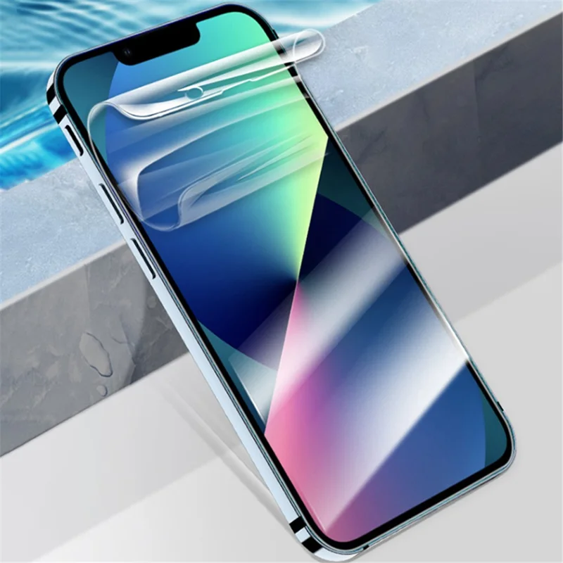 For iPhone 12 Pro Max Hydrogel Screen Protector Touch Sensitive Soft TPU Film with Alignment Tool