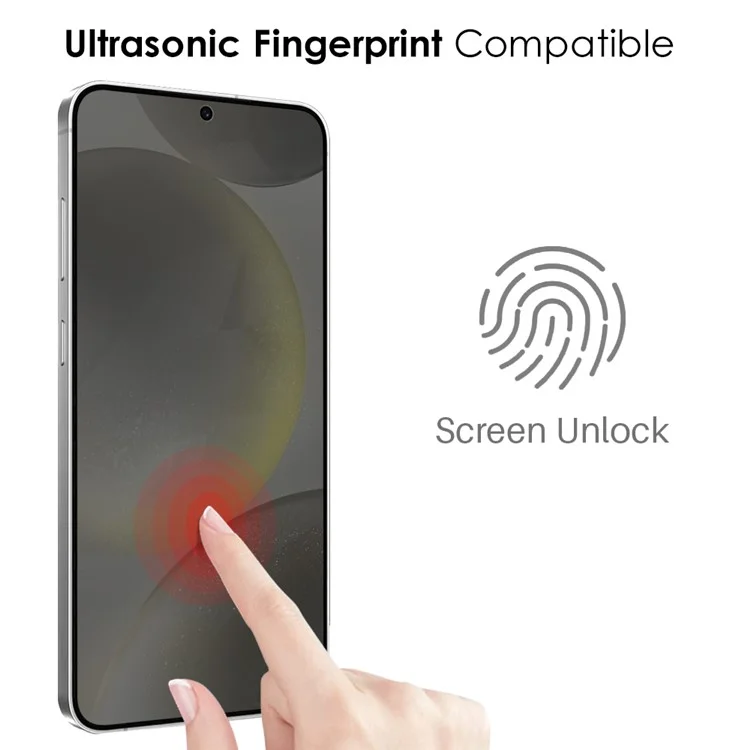 NORTHJO A++ For Samsung Galaxy S24+ Privacy Screen Protector 2.5D Tempered Glass Film Support Fingerprint Unlock