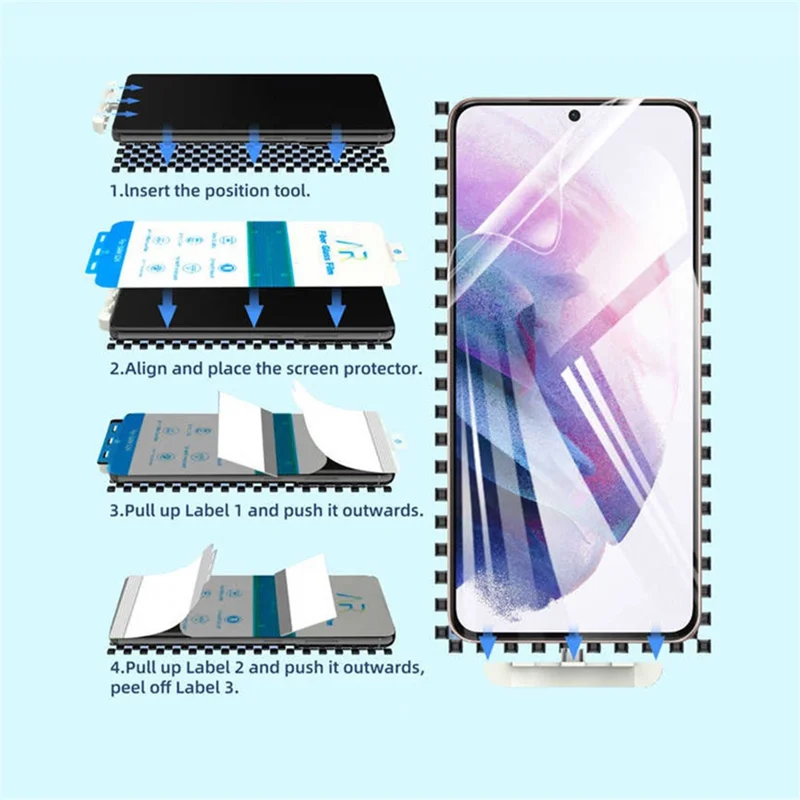 For Samsung Galaxy S24 Anti-fingerprint HD Clear Screen Protector TPU Hydrogel Film