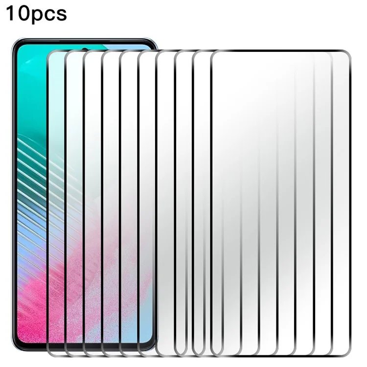 RURIHAI 10Pcs For Samsung Galaxy M55 5G / C55 5G / F55 5G Screen Protector Secondary Hardening High Aluminum-Silicon Glass Film
