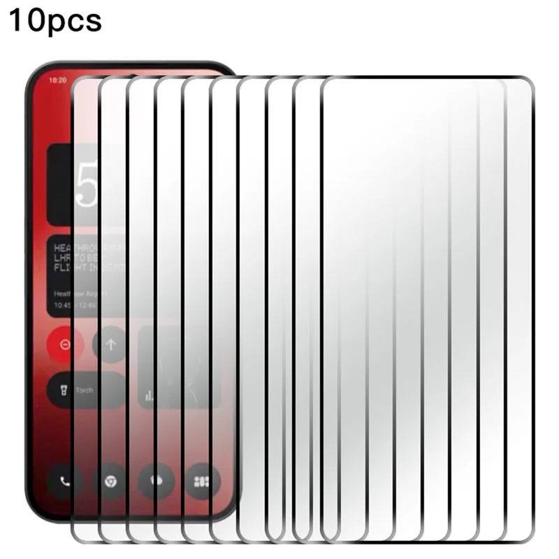 RURIHAI 10Pcs For Nothing Phone (2a) Plus / Phone (2a) Screen Protector Ultra Resistant High Aluminum-Silicon Glass Film