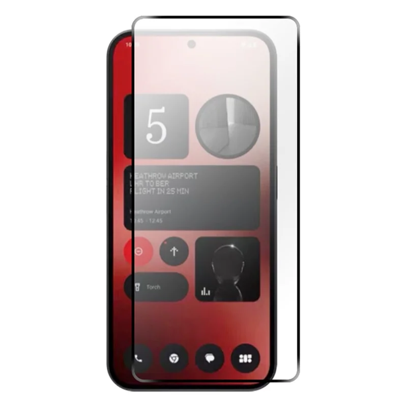 RURIHAI Für Nothing Phone (2a) Plus / Phone (2a) Hochwertige Aluminium-Silizium-Glasschutzfolie HD Klare Bildschirmfolie
