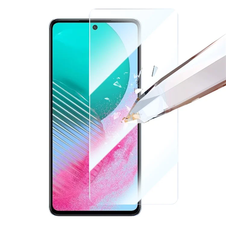 RURIHAI 10Pcs For Samsung Galaxy M55 5G / C55 5G / F55 5G Protector de Pantalla 0,26 mm Transparente de Alta Aluminio-Silicio Película de Vidrio