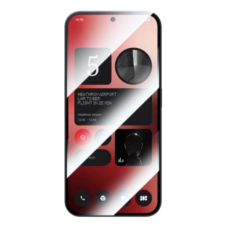 RURIHAI 10 штук для Nothing Phone (2a) Plus / Phone (2a) Защитная пленка для экрана 0.26 мм 2.5D Прозрачная высокопрочная алюминий-кремниевая стеклянная пленка