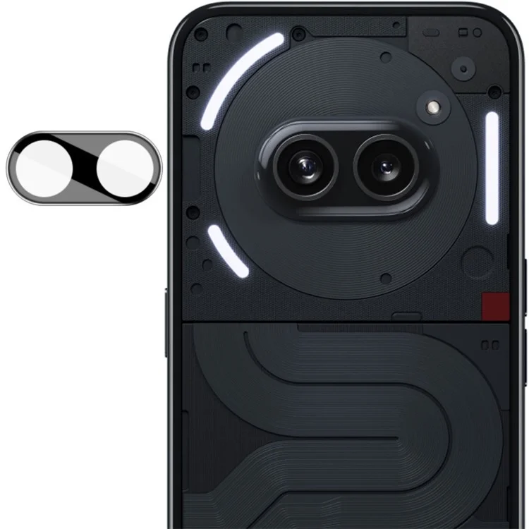 IMAK For Nothing Phone (2a) Tempered Glass Camera Lens Protector+Acrylic Lens Cap (Black Version)