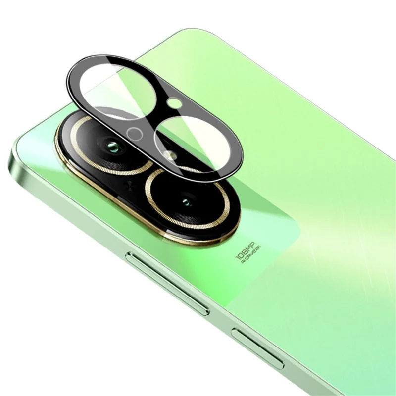 IMAK For Realme C67 4G Camera Lens Protector Anti-Scratch Tempered Glass Lens Film (Black Version)