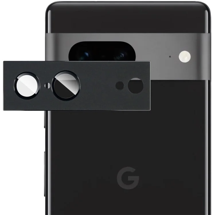 IMAK para Google Pixel 7 5G Protector de lente de cámara Protección contra golpes Película de vidrio templado de metal + lente
