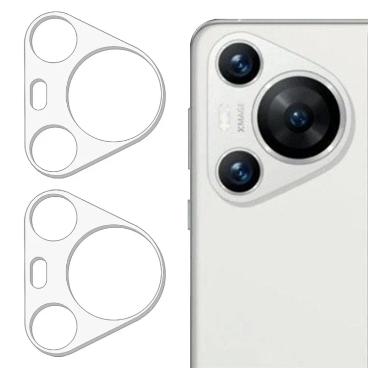 2Pcs For Huawei Pura 70 Pro / Pura 70 Pro+ Camera Lens Protector Tempered Glass Back Lens Film Anti-Shatter, HD View