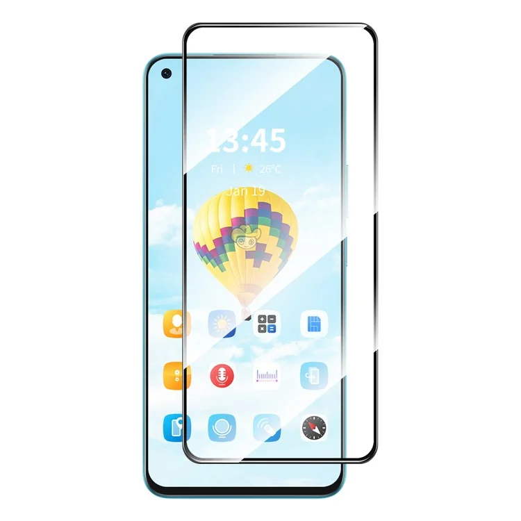 ENKAY HAT PRÍNCIPE para Oppo Reno7 SE 5G Film Anti-impressão digital 9H 2.5D Protetor de tela Full Screen