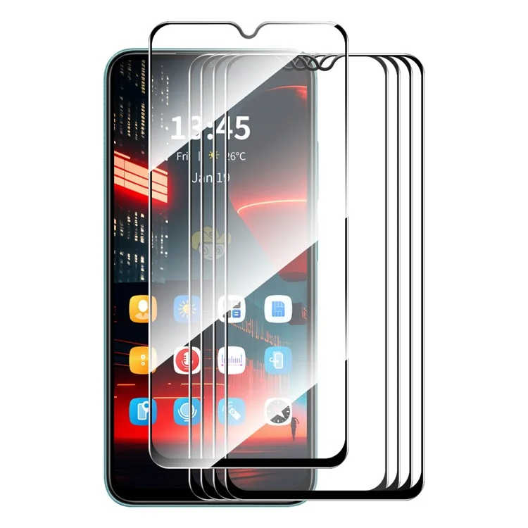 ENKAY HAT PRINCE 5Pcs for TECNO Spark 10C 4G Anti-Explosion Screen Protector 0.26mm 2.5D Film