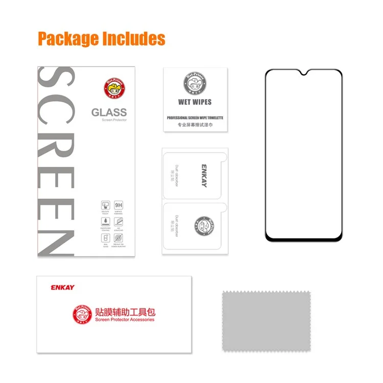 ENKAY HAT PRINCE for TECNO Spark 10 4G / 10 5G Screen Protector 0.26mm Clear High Aluminium-Silicon Glass Screen Film