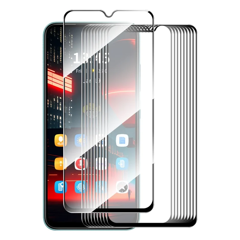 ENKAY HAT PRINCE 10Pcs for Huawei nova Y61 4G Screen Protector Full Glue 9H 2.5D Screen Guard