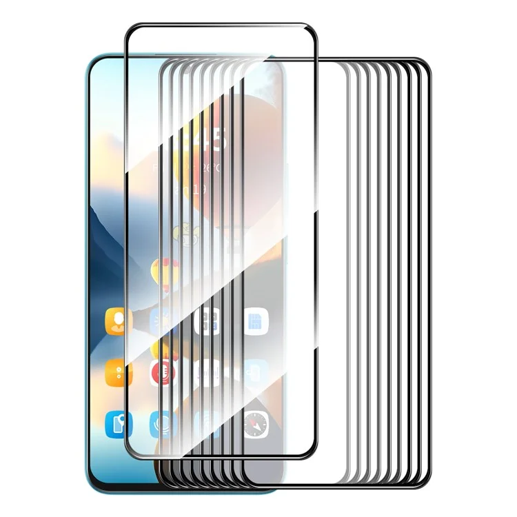 ENKAY HAT PRINCE 10Pcs for TECNO Spark 20C 0.26mm 9H 2.5D Screen Protector High Aluminium-Silicon Film