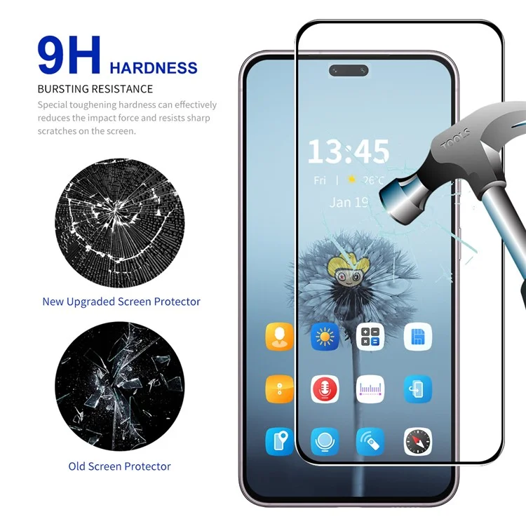 Защитное стекло ENKAY HAT PRINCE для Honor X50i+ 5G, 0.26 мм, 9H, 2.5D, высокое алюминий-кремниевое стекло
