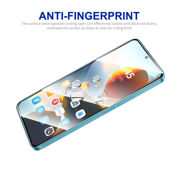 ENKAY GORRO PRÍNCIPE 2Pzs para Infinix Hot 12 Play 4G Protector de Pantalla Impresión de Seda 0,26 mm 9H 2,5D Película 