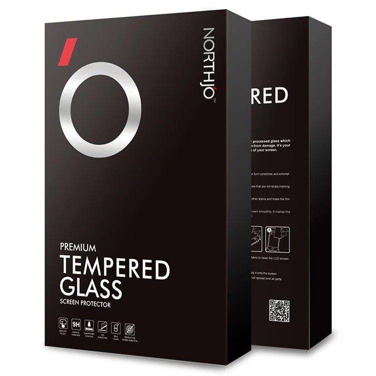 NORTHJO A+ For OnePlus 12 5G Film Side Glue Tempered Glass 3D Curved Screen Protector - Negro