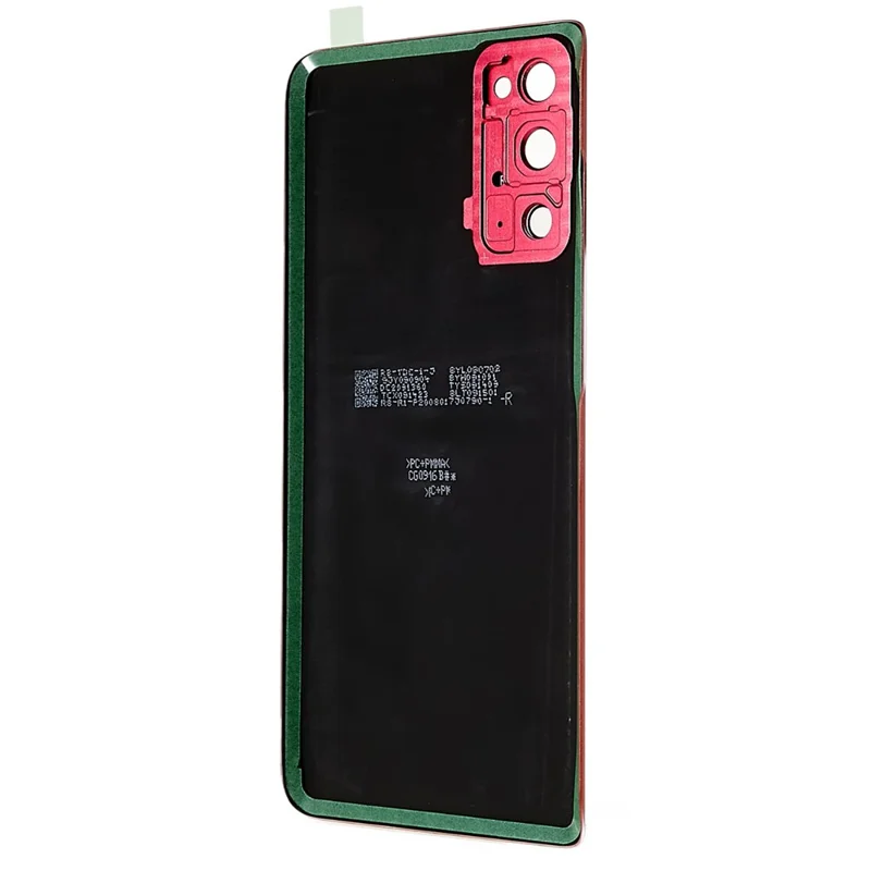 Pour Samsung Galaxy S20 FE G780 / S20 FE 5G G781 Boîtier de batterie avec autocollant adhésif + Couvercle de l'objectif de la caméra (sans logo) - Rouge