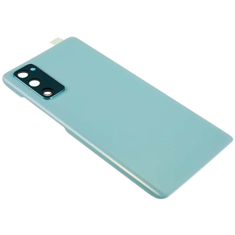 Para Samsung Galaxy S20 FE G780 / S20 FE 5G G781 Carcasa de Batería con Pegatina Adhesiva + Cubierta del Lente de la Cámara (sin Logotipo) - Verde