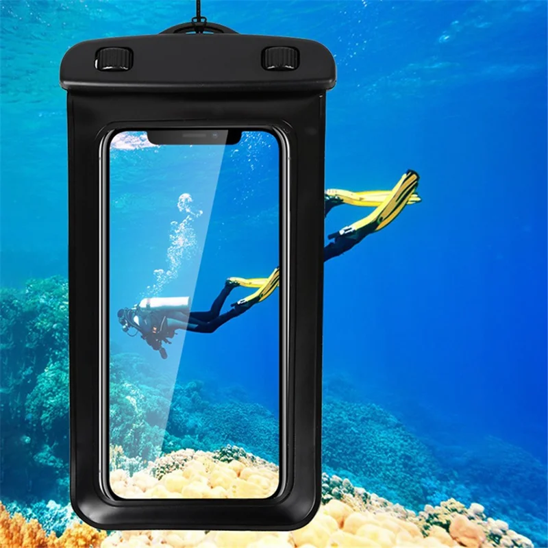 BZ009 For 5.5-6.5 Inch Phone Arm Bag Waterproof Touch Screen Phone Case with Lanyard - Sky Blue
