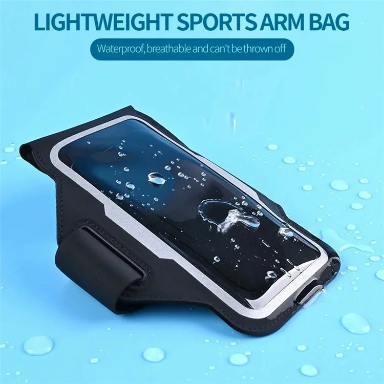 HSK3022 Fitness Running Arm Bag  Cell Phone Pouch Armband Storage Bag - Black