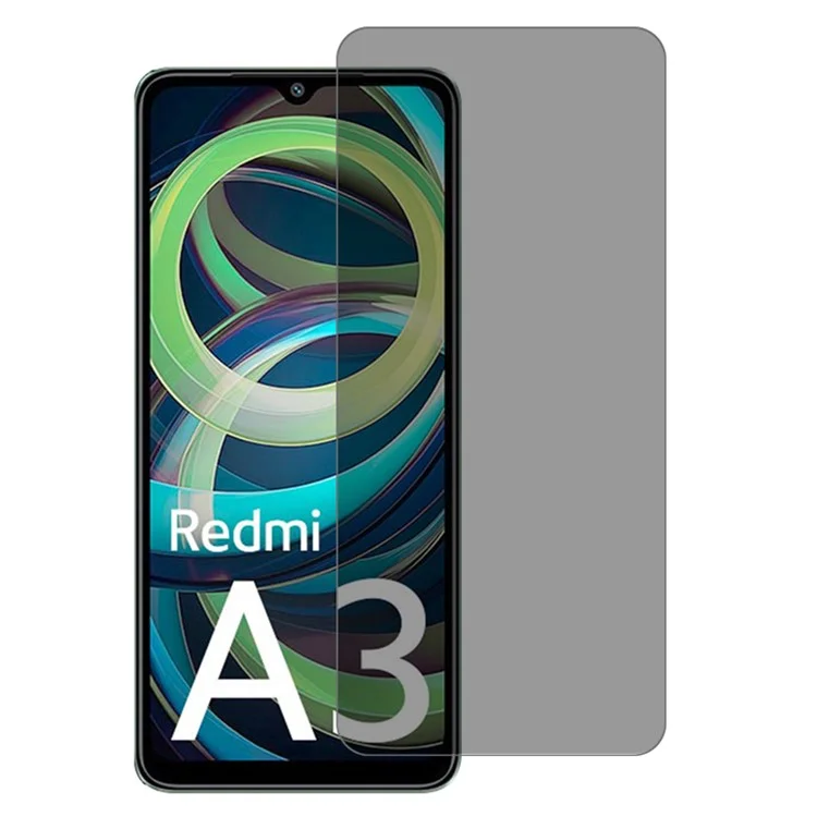 For Xiaomi Redmi A3 4G / Poco C61 4G Anti-Spy Full Screen Protector Tempered Glass Explosion-Proof Film