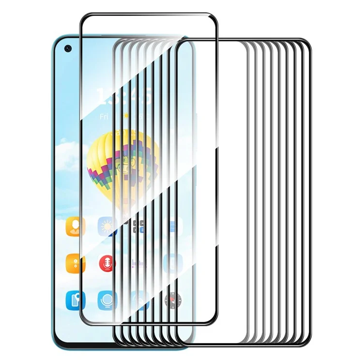 ENKAY HAT PRINCE 10Pcs for OnePlus Nord CE 2 Lite 5G Silk Printing Screen Protector 9H Hardness 2.5D Screen Film