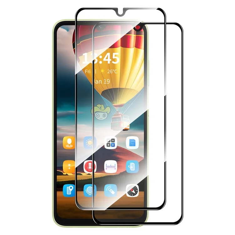 ENKAY HAT PRINCE 2Pcs for ZTE Blade A72 5G Screen Protector High Aluminium-silicon Glass Film High Sensitivity 2.5D