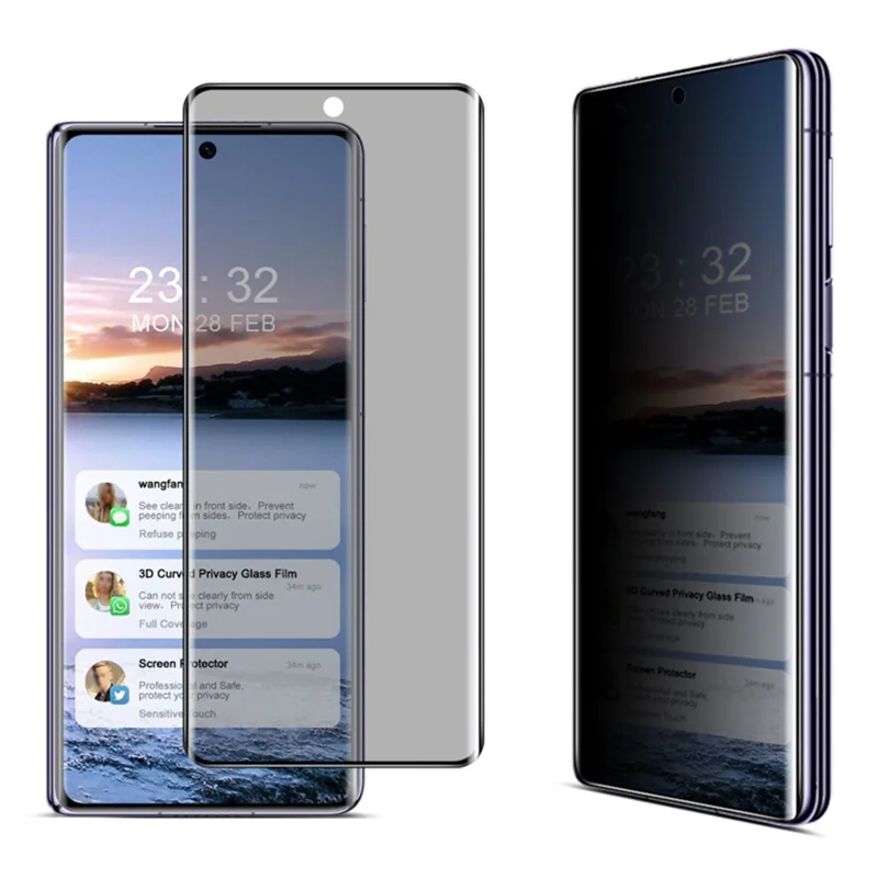 IMAK For Huawei Mate X3 5G / Mate X5 Tempered Glass Screen Protector 3D Curved Anti-Peep Screen Film