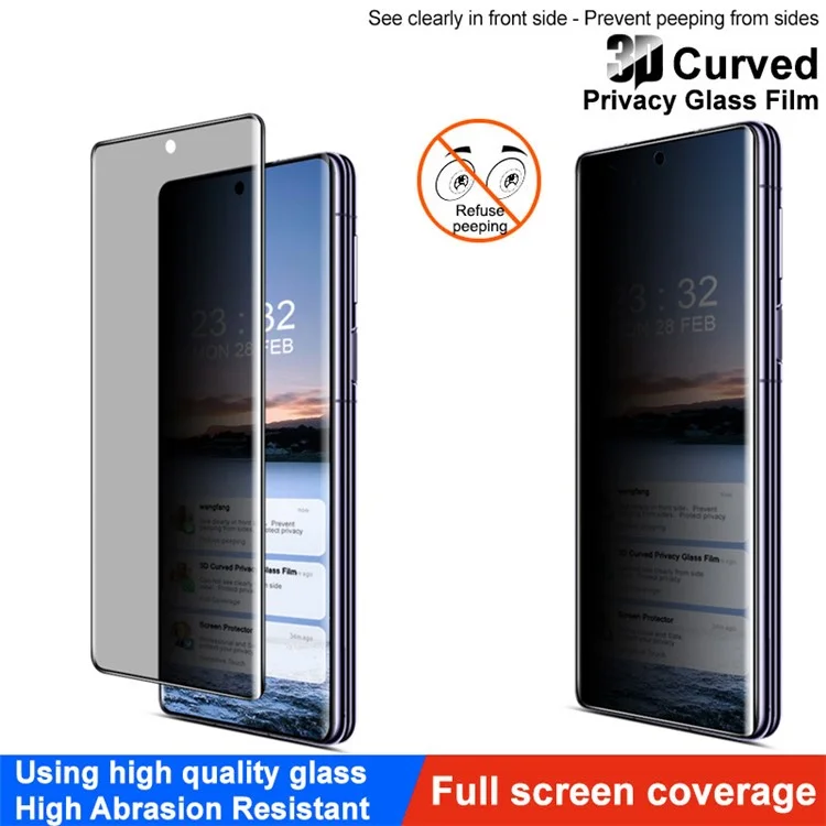 IMAK For Huawei Mate X3 5G / Mate X5 Tempered Glass Screen Protector 3D Curved Anti-Peep Screen Film