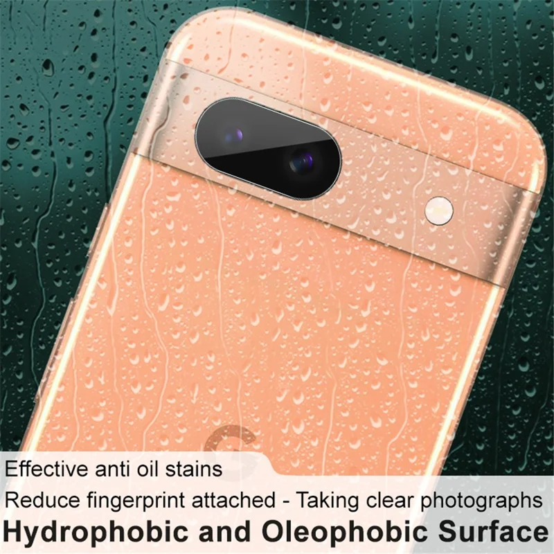 IMAK 2Pcs  /  Set For Google Pixel 8a Camera Lens Protector HD Clear Tempered Glass Rear Lens Film (Downsize Version)