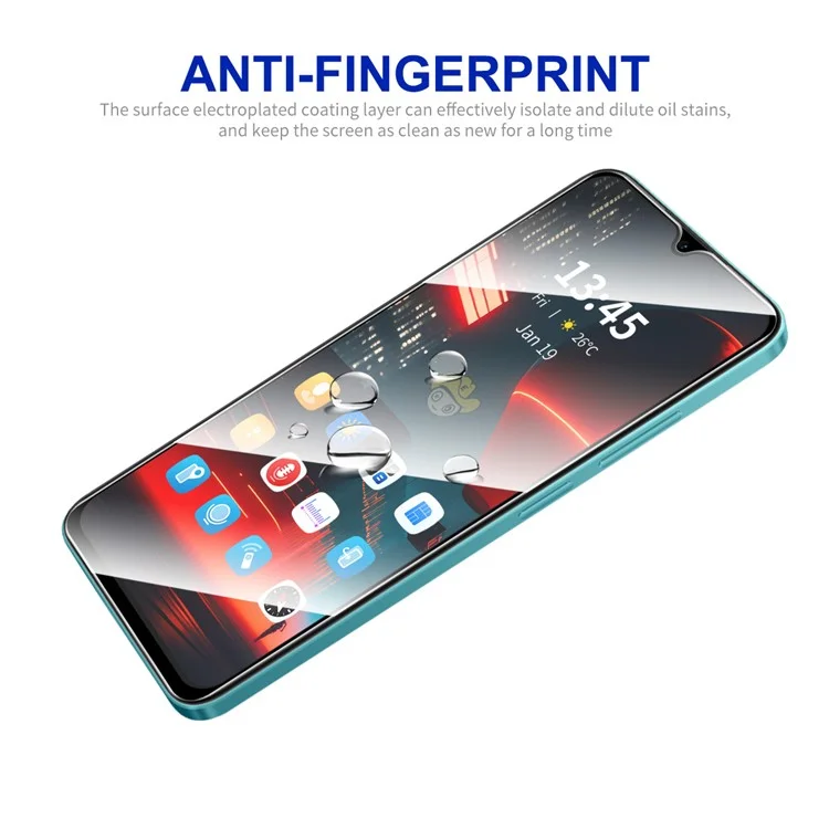 ENKAY HAT PRINCE для Nokia C300 Полноэкранная защитная пленка с клеем 0,26 мм, стекло с высоким содержанием алюминия и кремния, прочность 9H