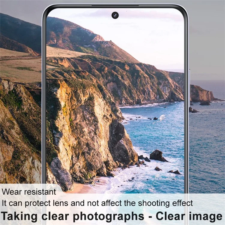 IMAK 2 pièces / Ensemble pour Realme 12 5G / 12x 5G / 12x (Chine) 5G / C65 5G Protecteur d'objectif de caméra en verre trempé HD Clair Pellicule d'objectif